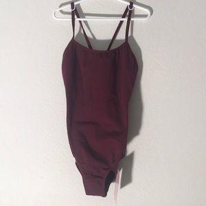 Burgundy Natalie leotard